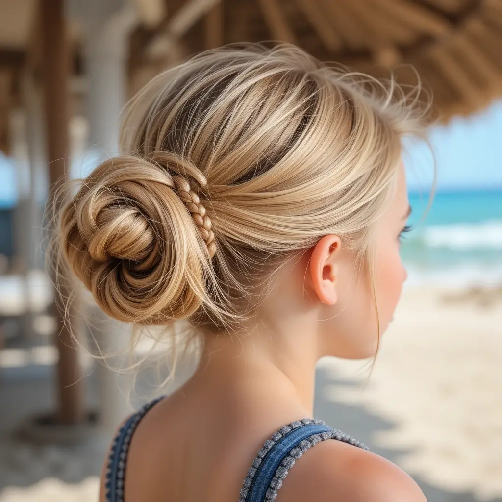 French Roll Updo