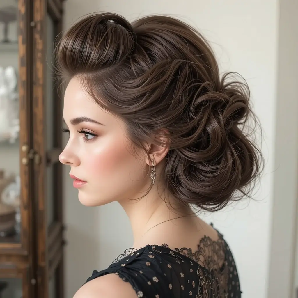 Half-Up Bouffant
