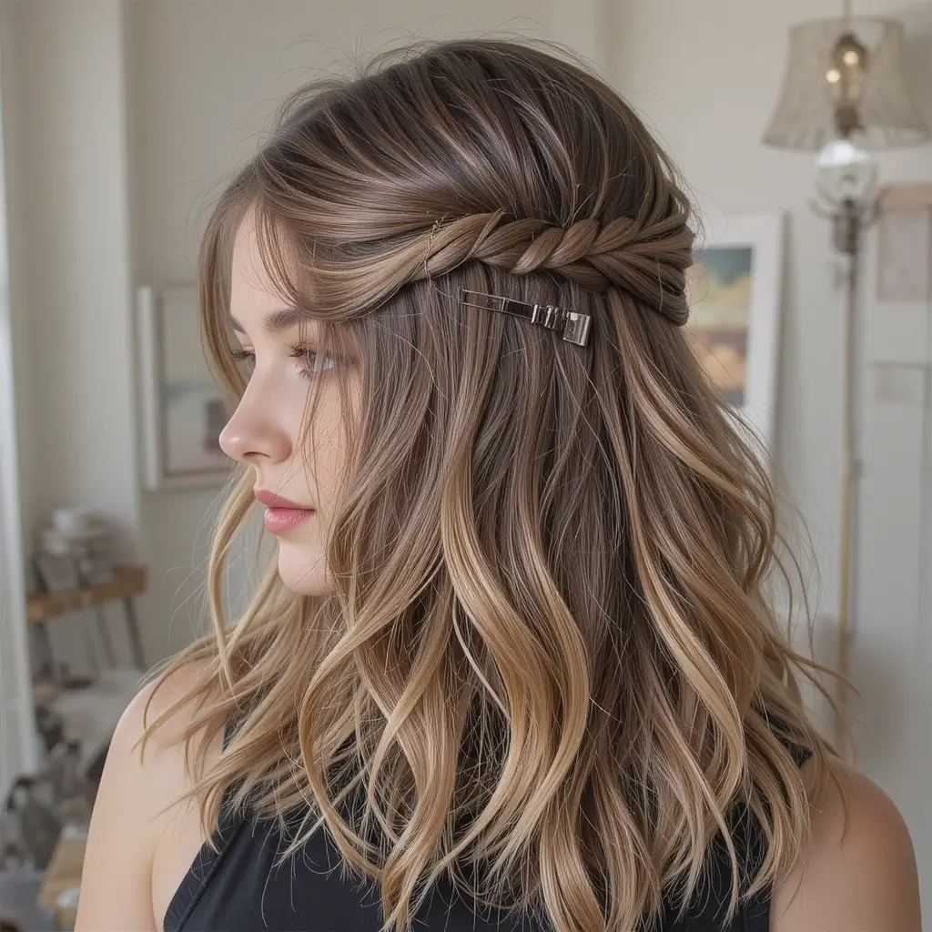 Half-Up Claw Clip Twist