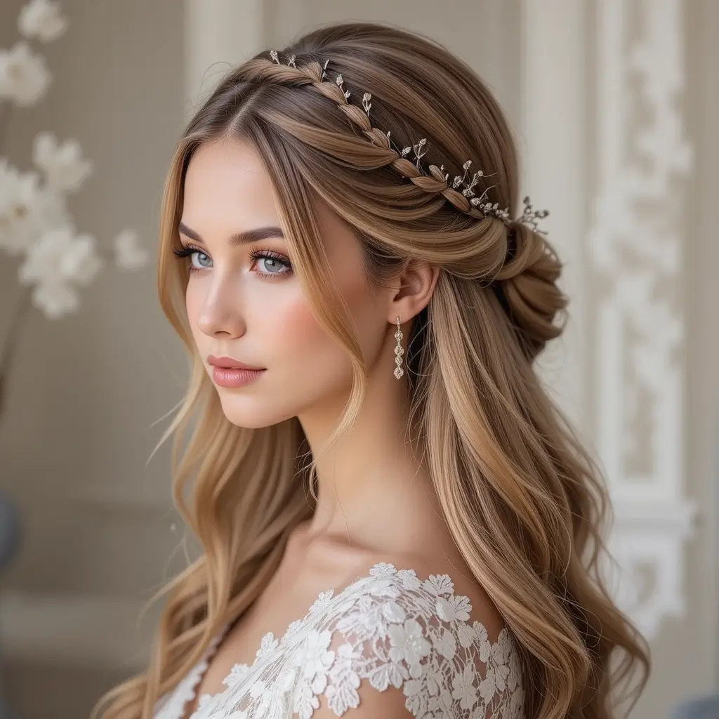 Half-Up Twisted Crown