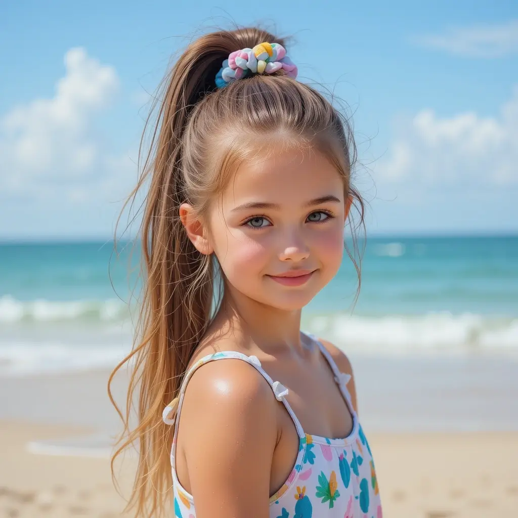 High Ponytail with Scrunchie
