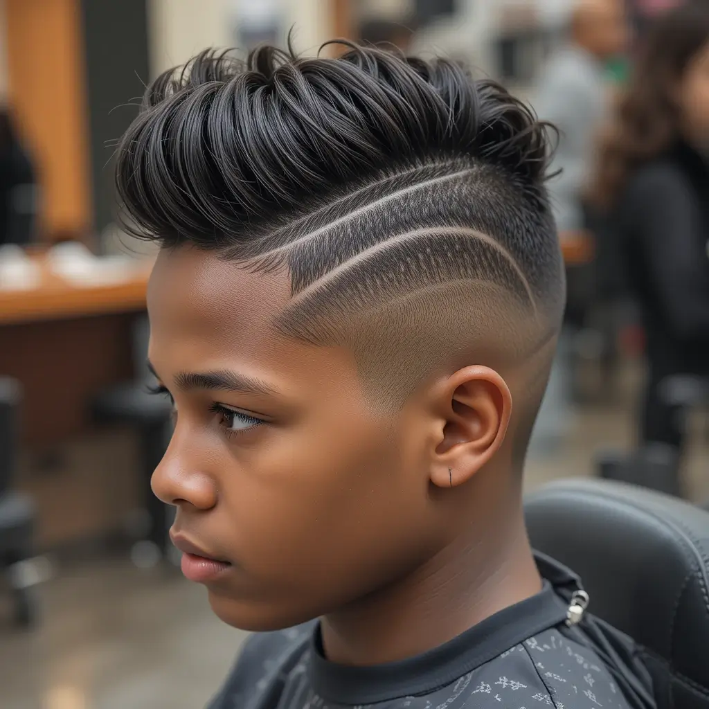 High Top with Line Design