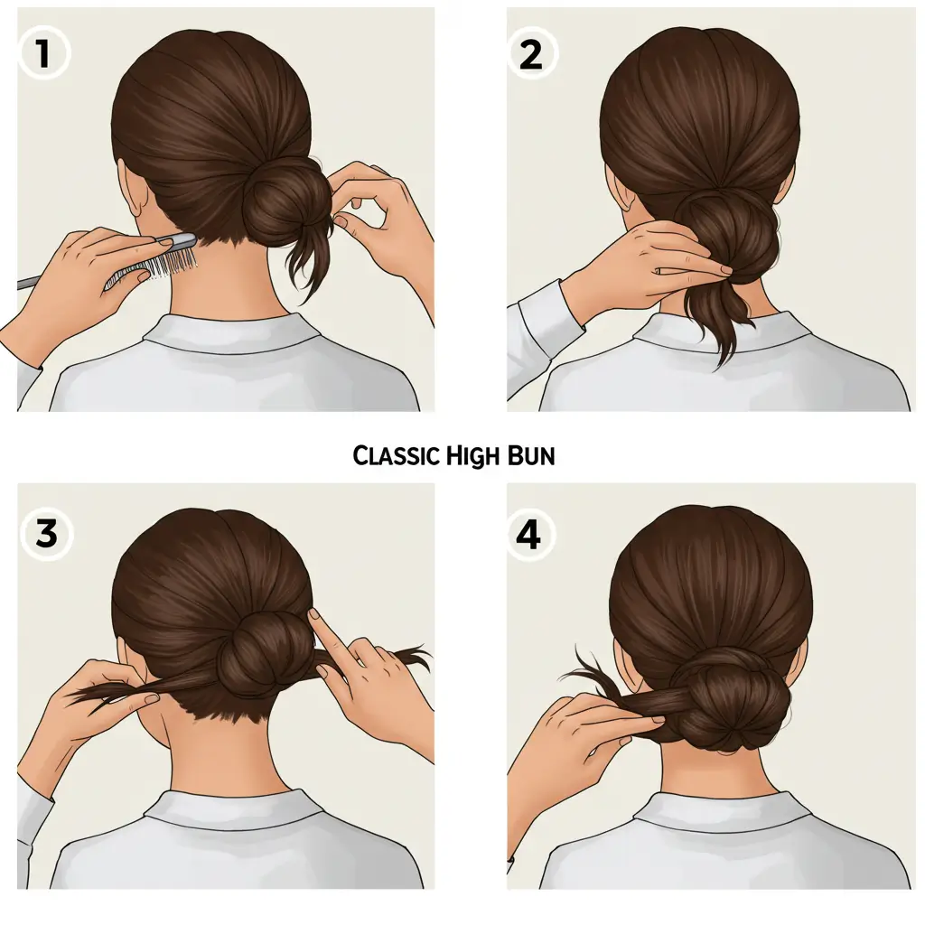 How to Do a Classic High Bun
