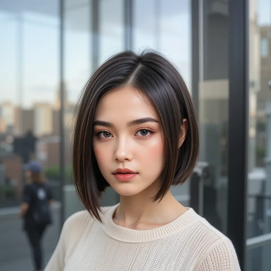 Jaw-Length Blunt Bob