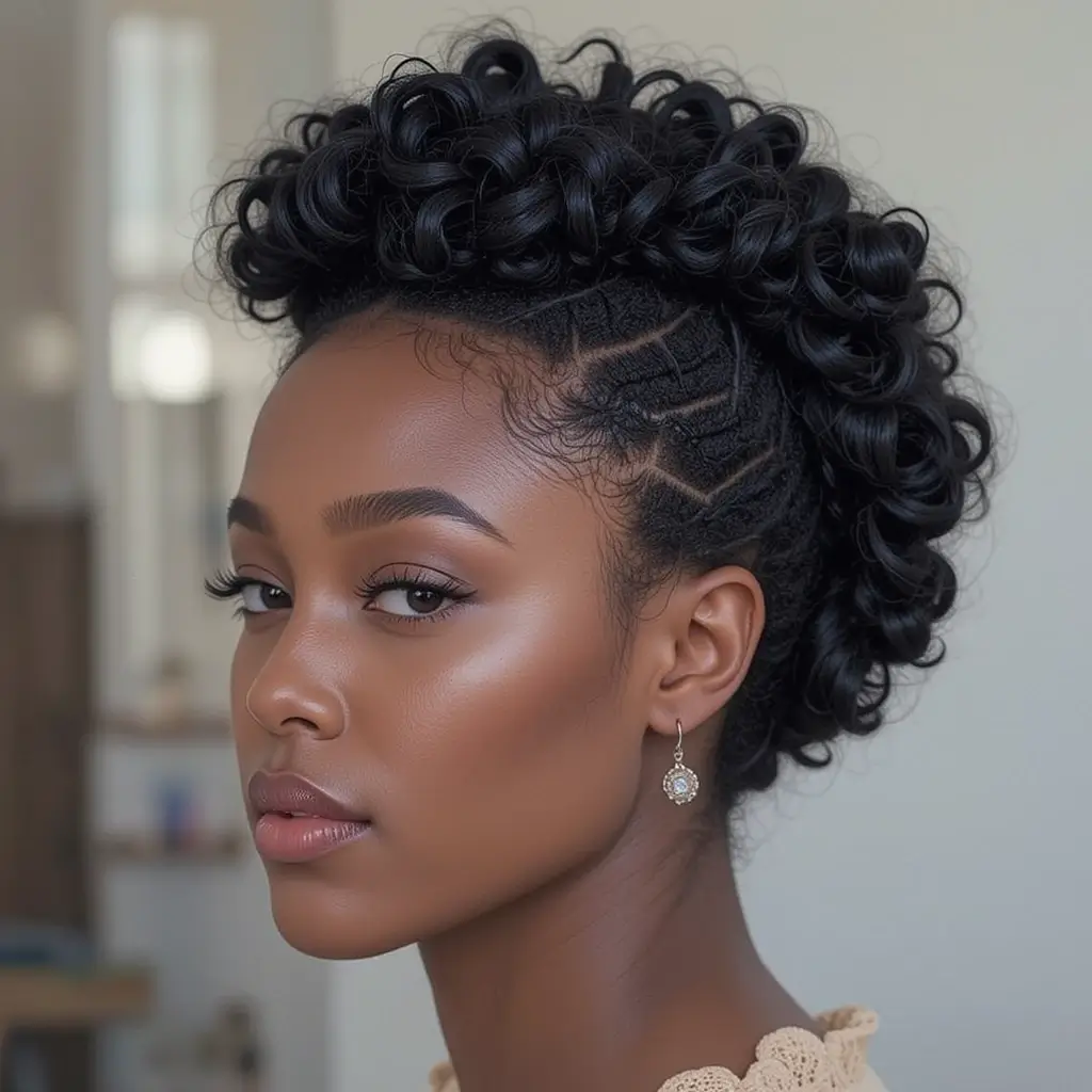 . Jet Black Bantu Knots