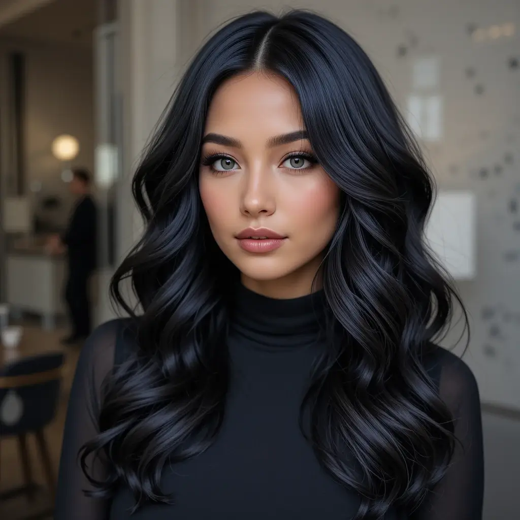 Jet Black Hair Color Ideas