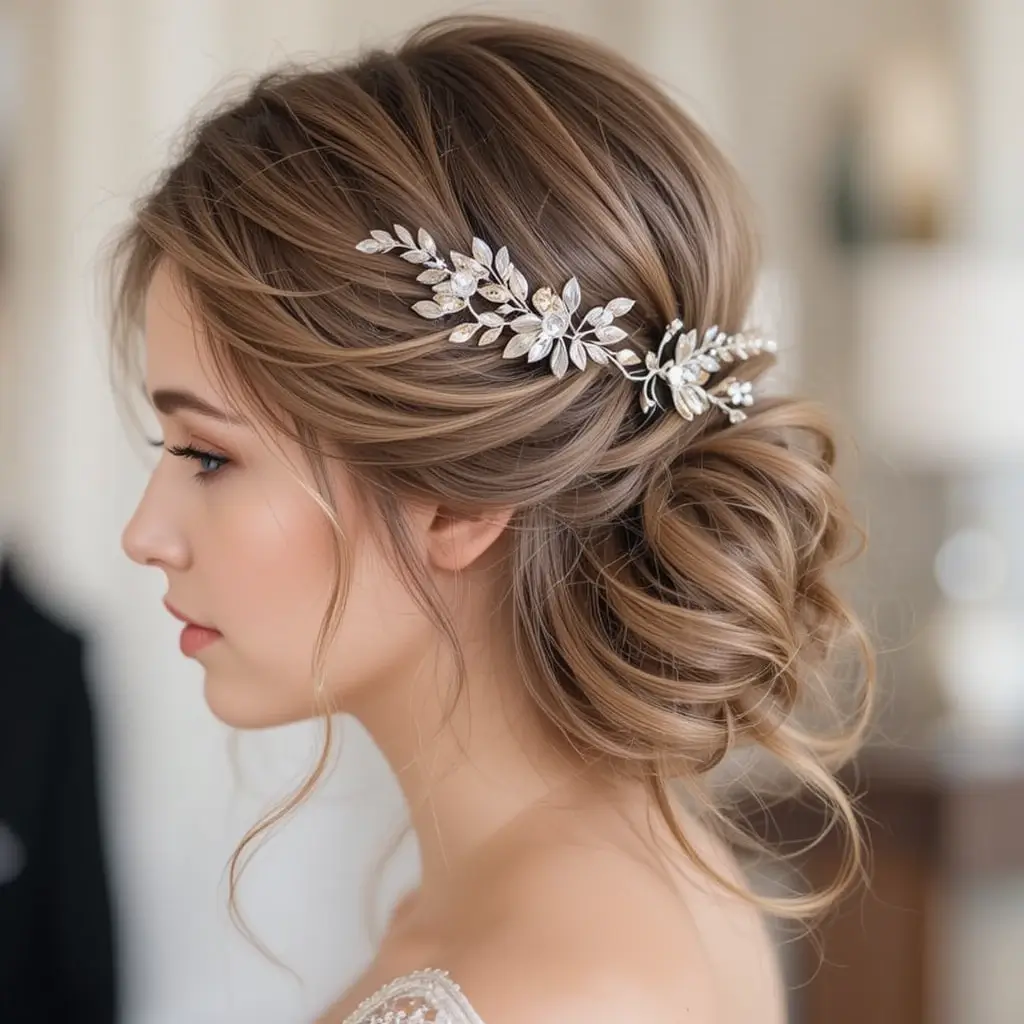 Loose Curls with Hair Accessories
