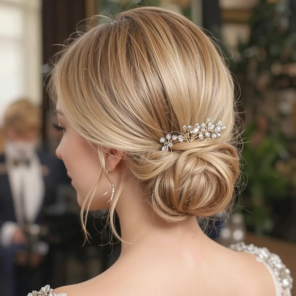  Low Chignon Bun