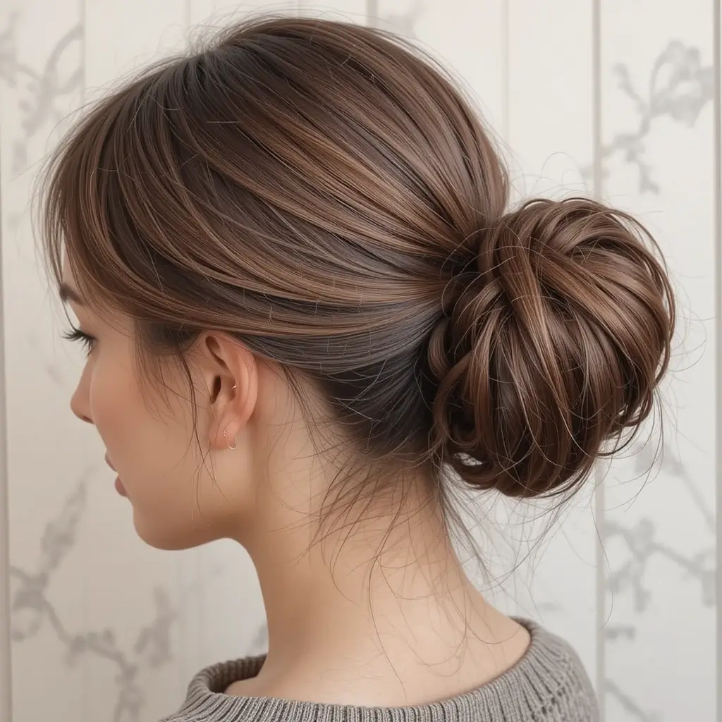 Low Twisted Rope Ponytail