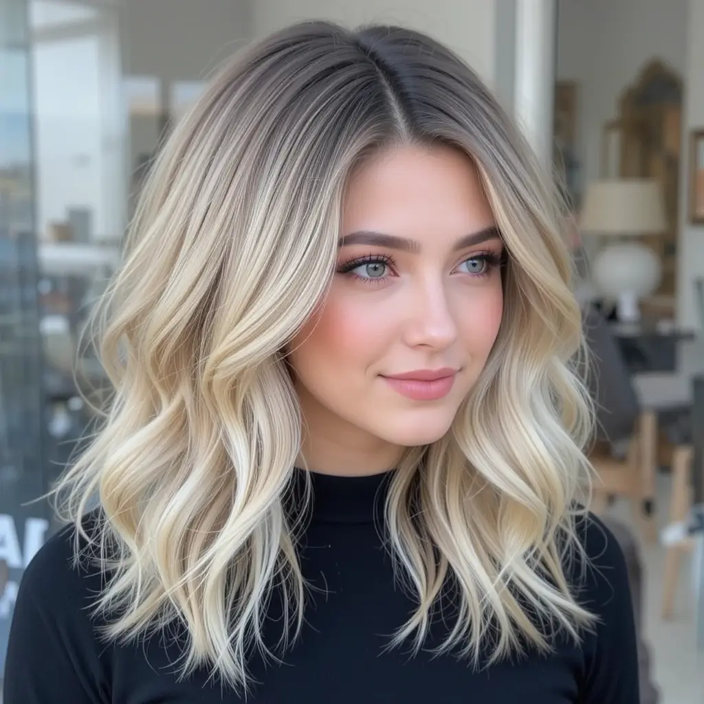Medium Beach Waves with Light Layers