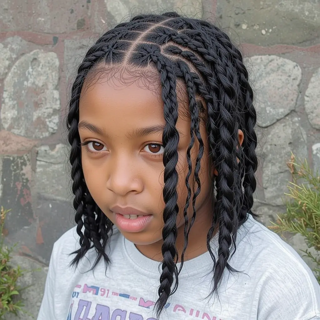Medium Box Braids