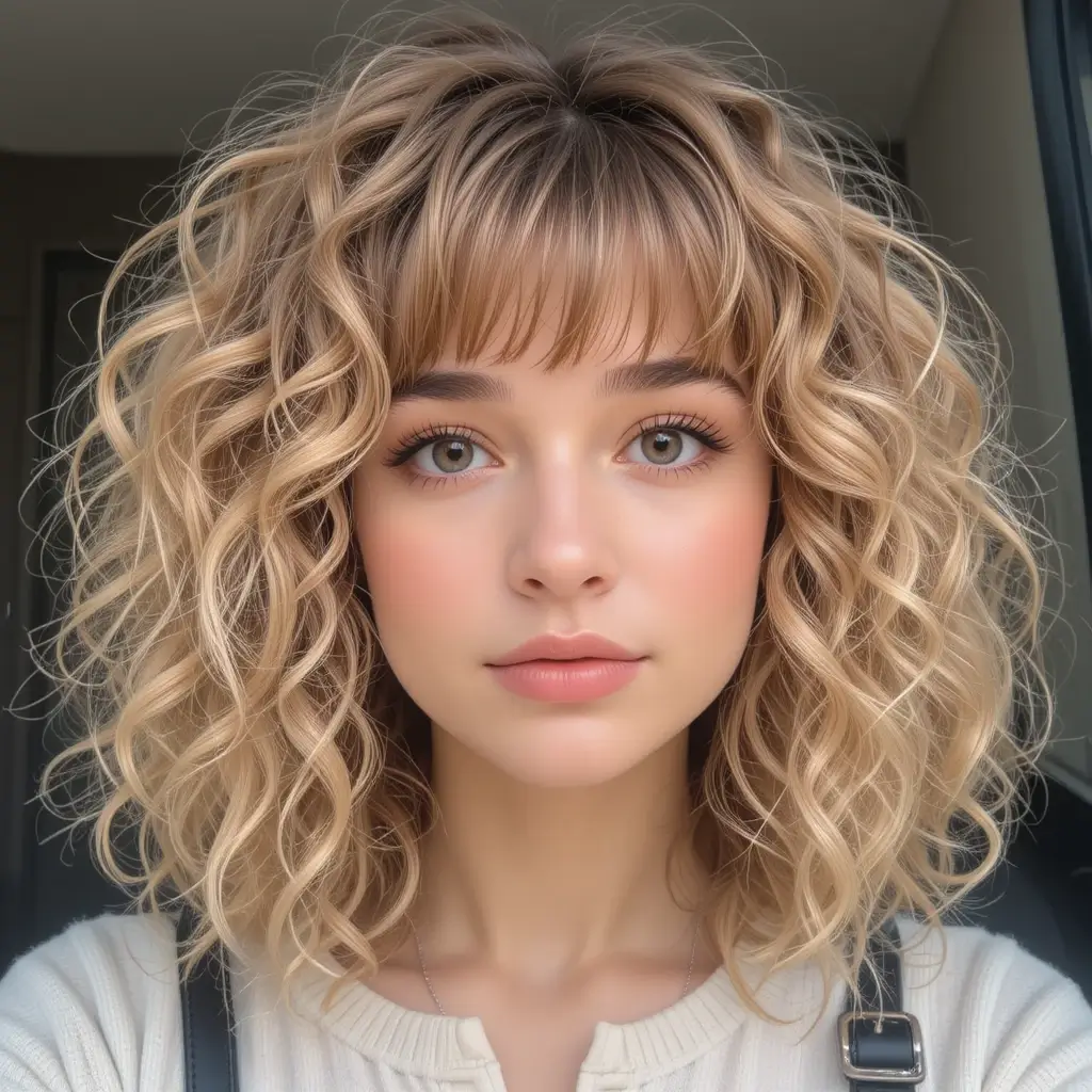Medium Cut with Bangs