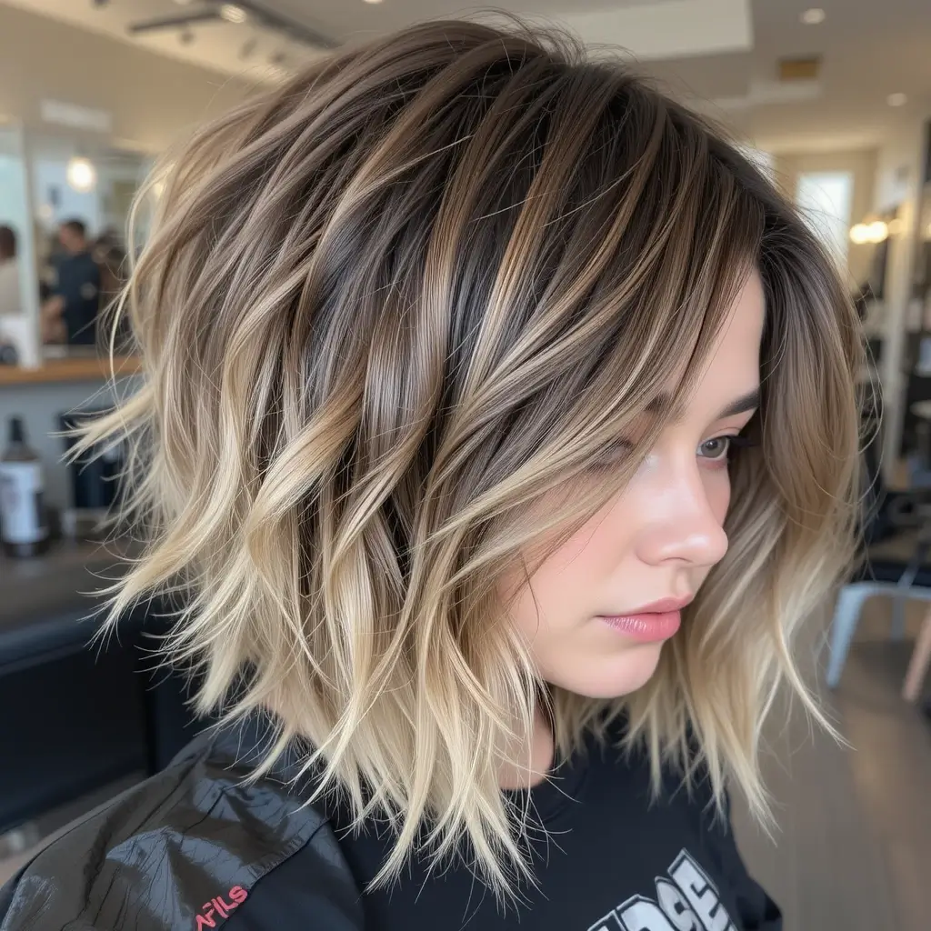 Medium Cut with Choppy Layers