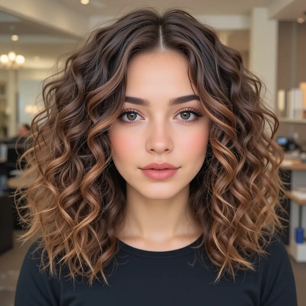 Medium Cut with Curly Ends