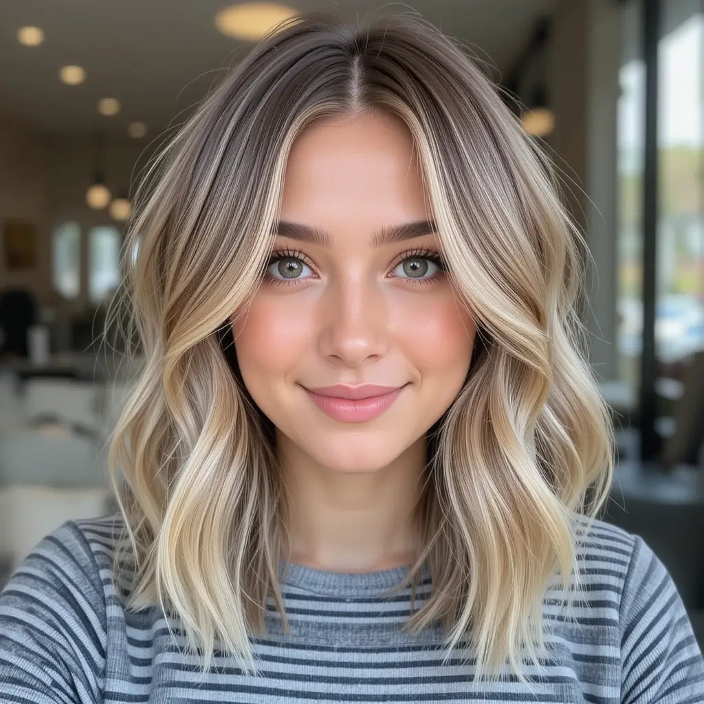 Medium Cut with Natural Highlights