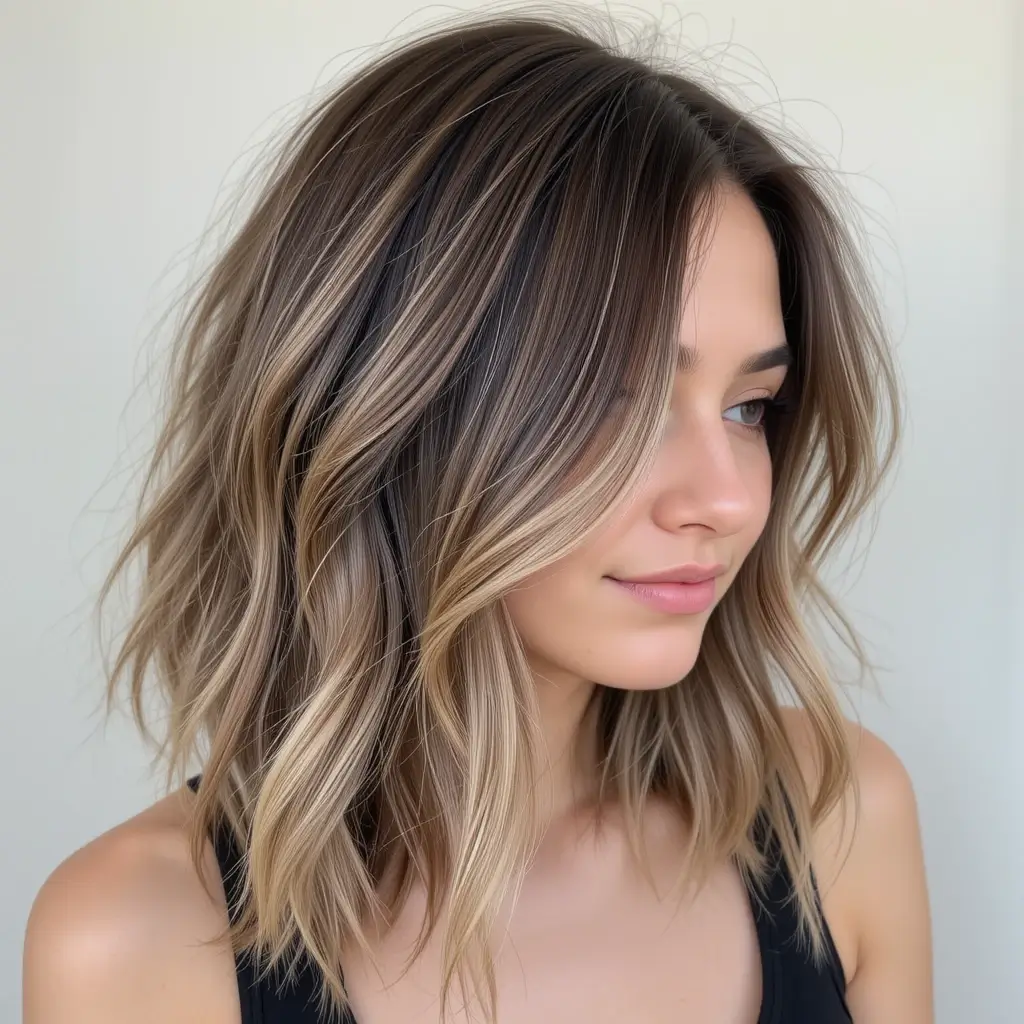 Medium Hair with Subtle Balayage