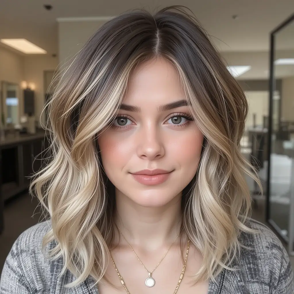 Medium Layered Cut with Highlights