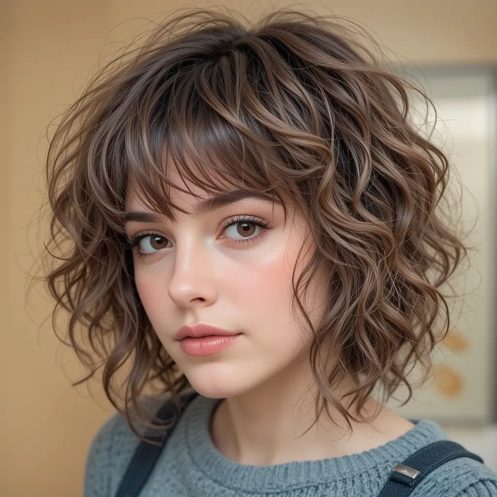 Messy Mod Cut with Fringe Layers