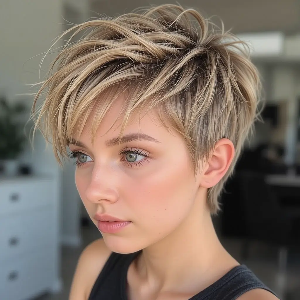 Messy Pixie with Texture