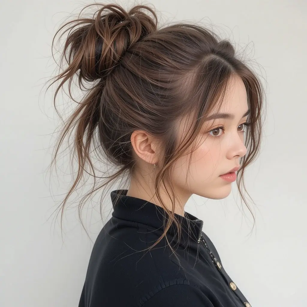  Messy Top Knot