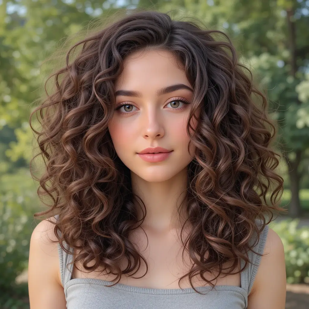 Mid-Length Curls with Defined Ends