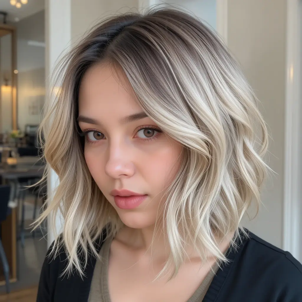 Mid-Length Shag with Flipped Ends