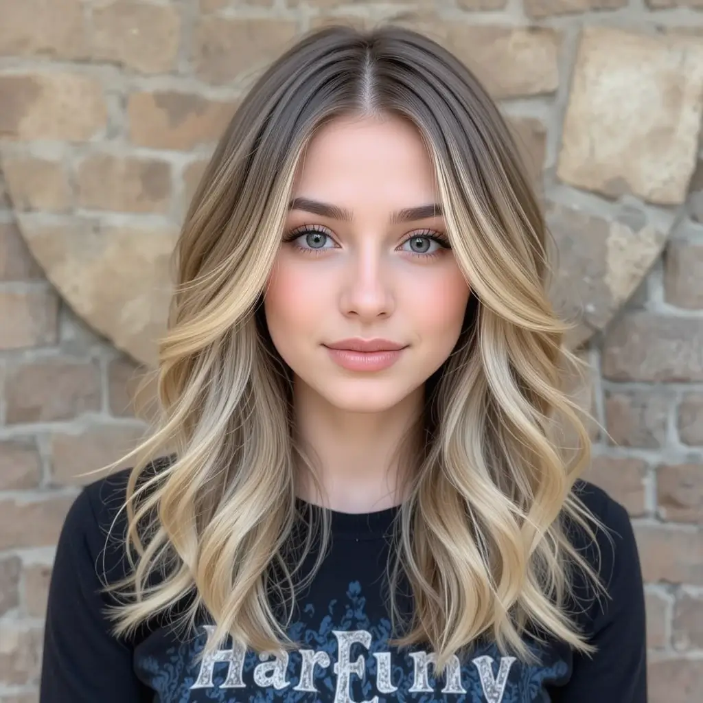 Mid-Length with Face-Framing Layers