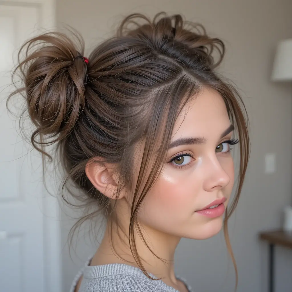 Mini Half-Up Space Buns