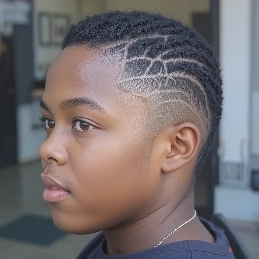 Mini Locs with Taper Fade