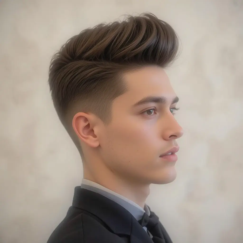 Mini Pompadour Mod Haircut