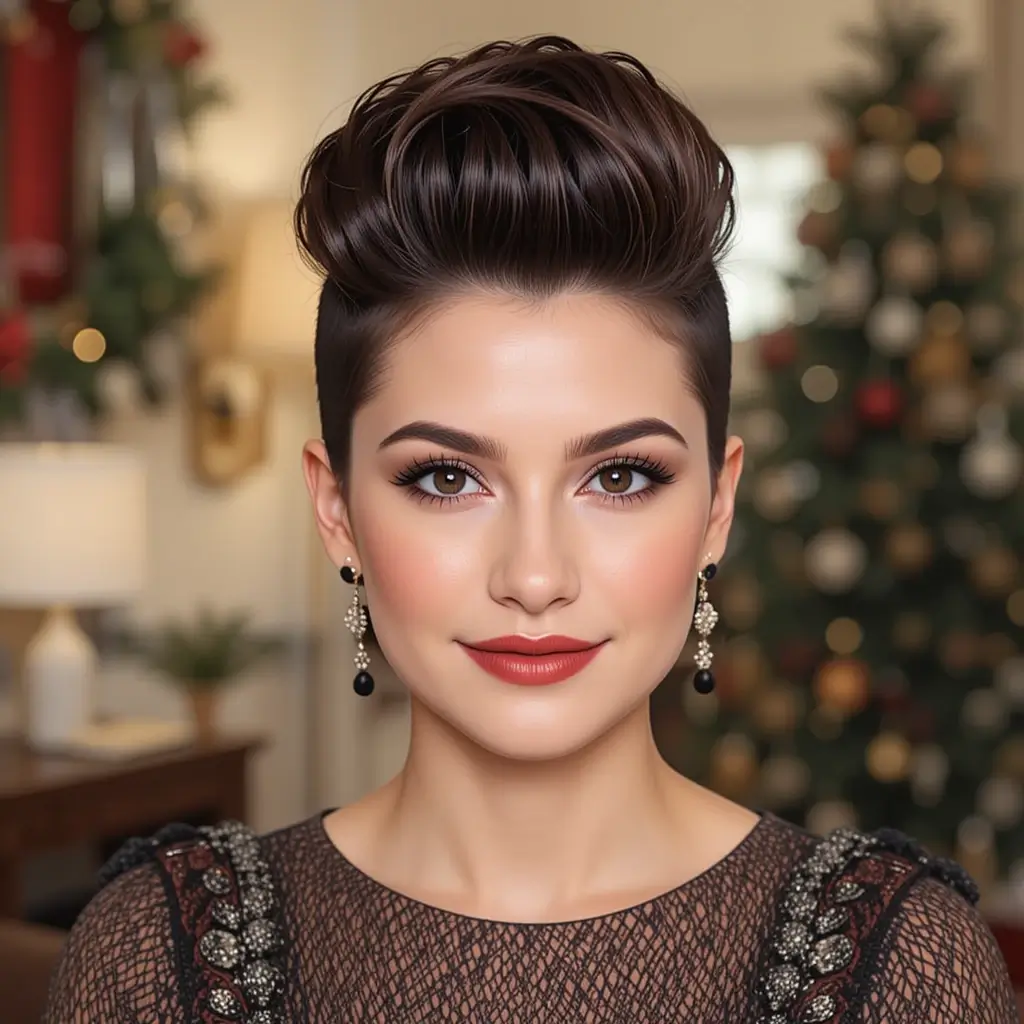 Mini Pompadour Style