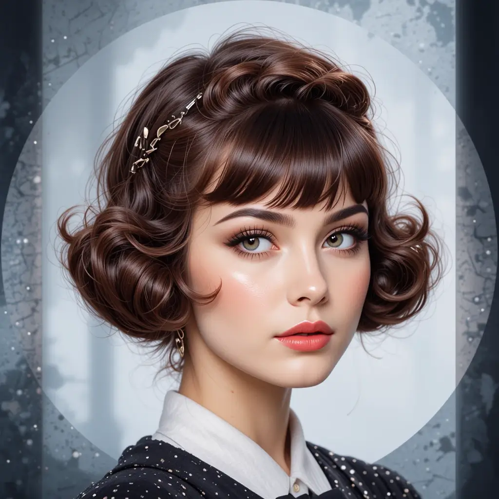 Pin-Up Roll Bangs