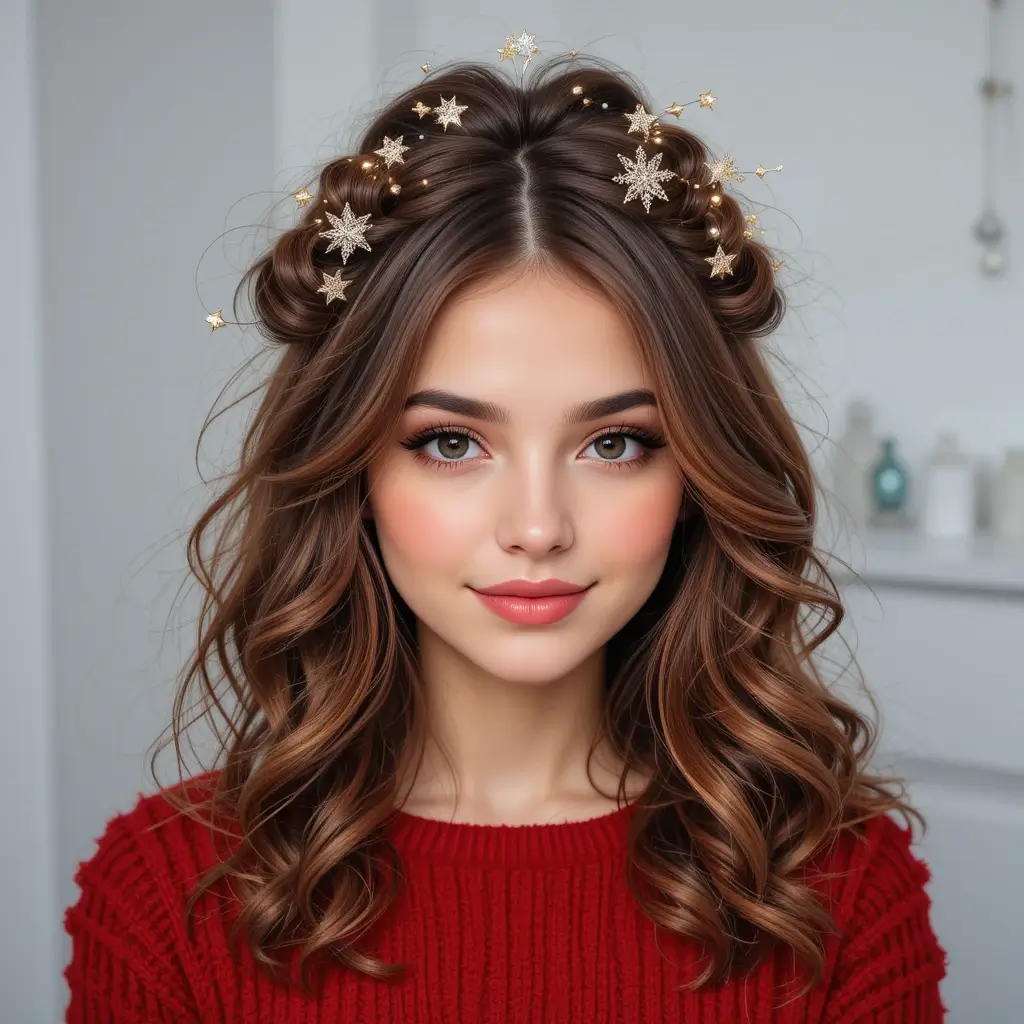 Pinned Curls with Twinkle Pins