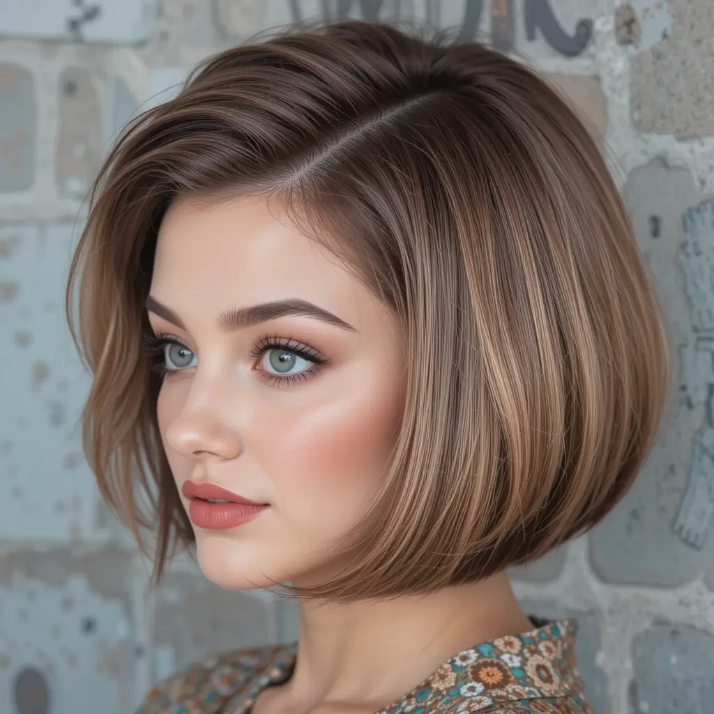 Retro-Inspired Bob with Volume