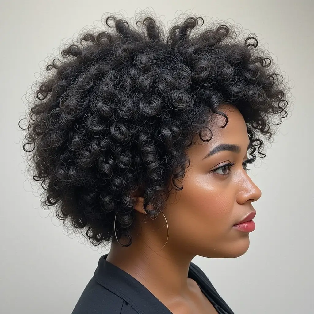 Rounded Afro Mod Cut