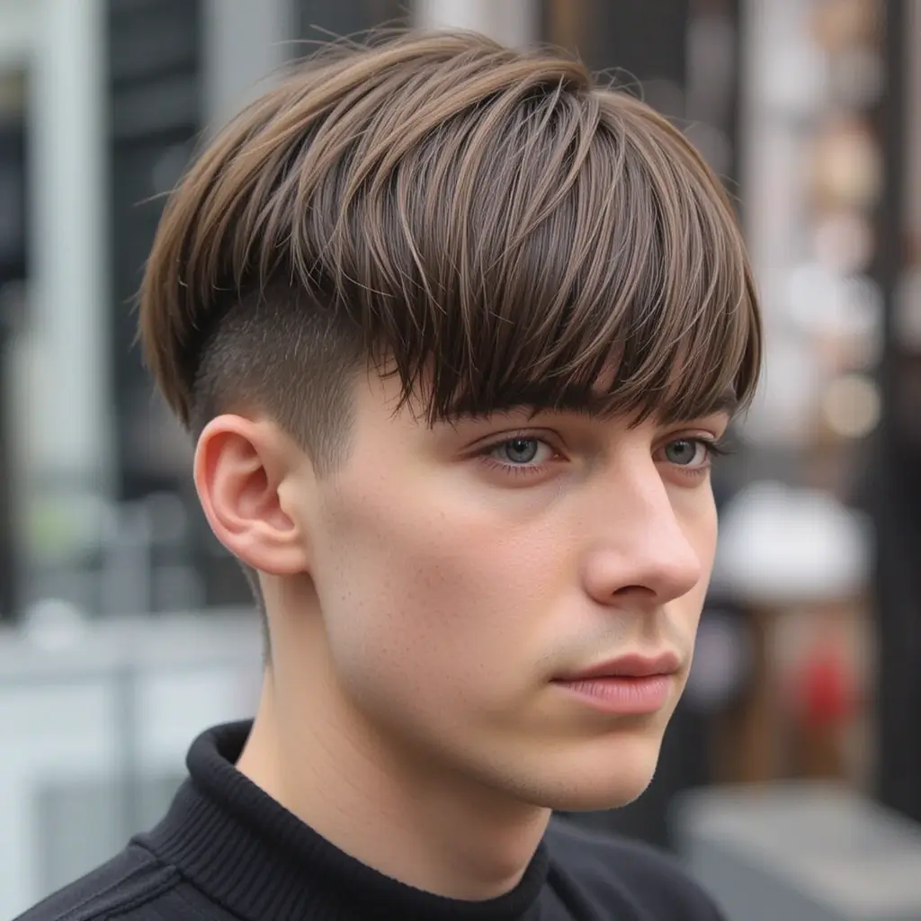 Short Blunt Fringe Mod Cut