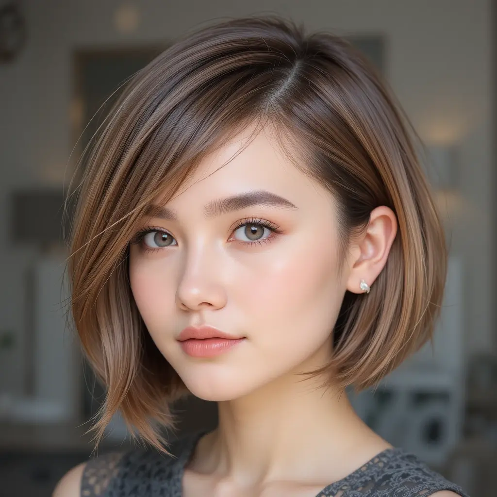 Short Bob with Side Fringe