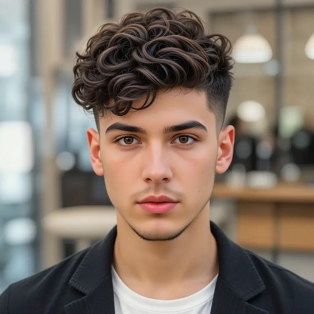 Short Curly Mod Style