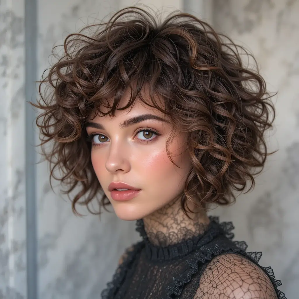 Short Curly Shag
