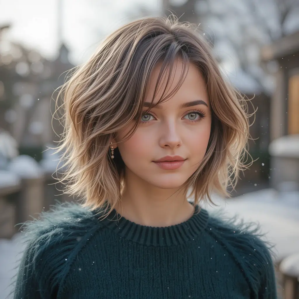 Short Feathered Cut