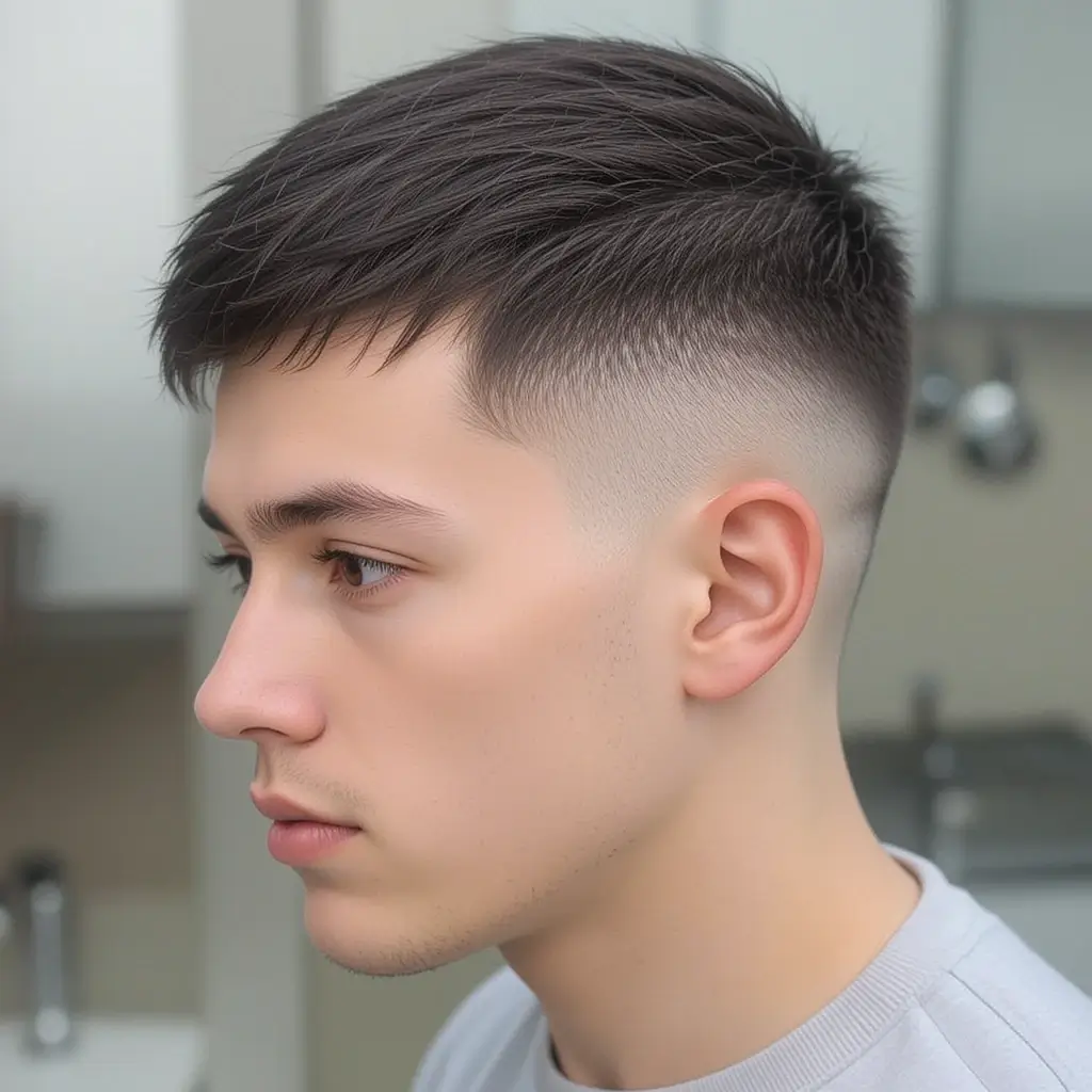 Short Mod Buzz Cut with Edge