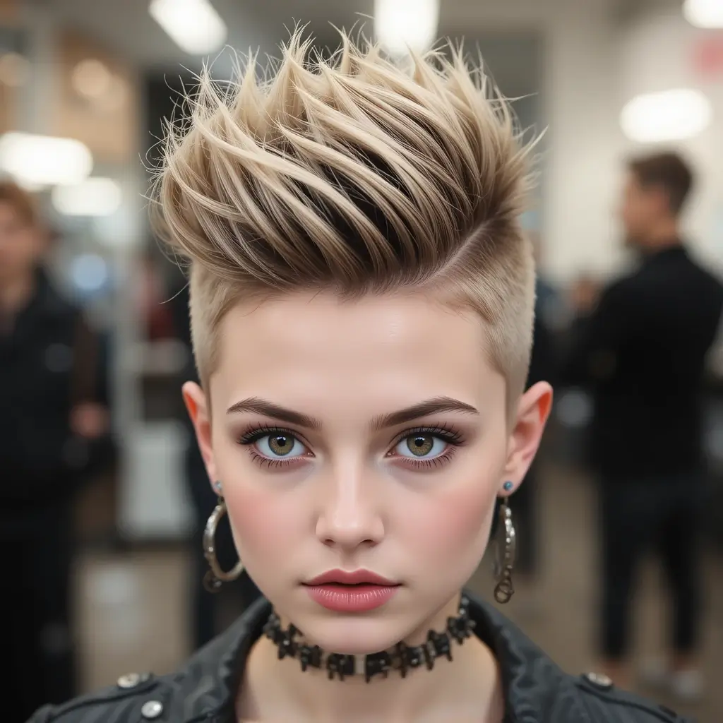 Short Mohawk Fade