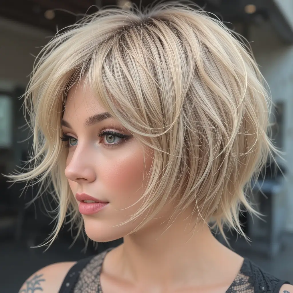 Short Shag with Bangs