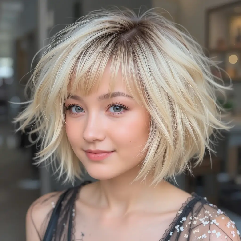 Short Shag with Bangs