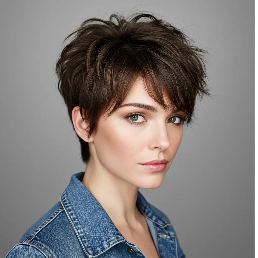 Short Shag with Bangs