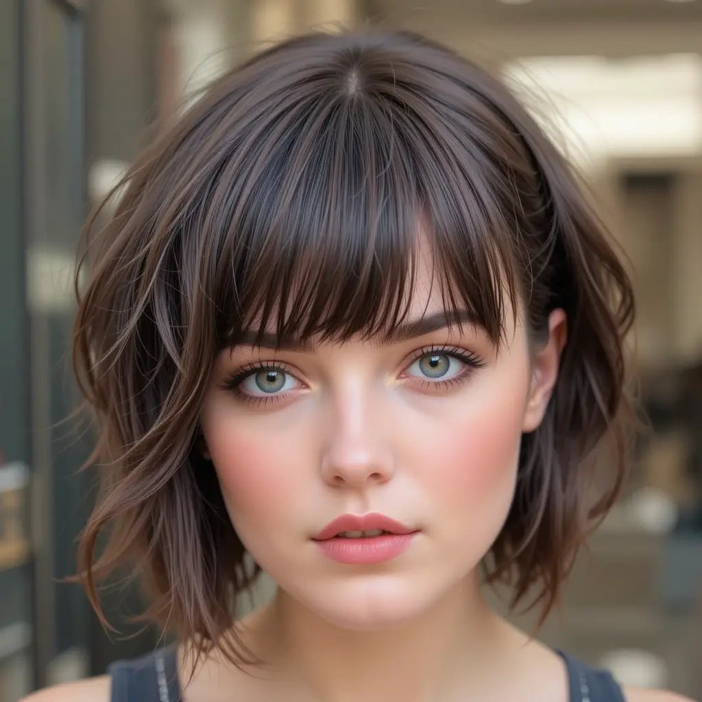 Short Shag with Bangs