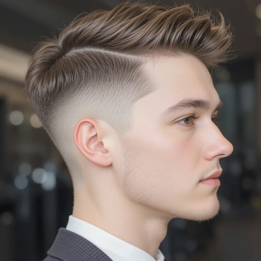 Short Side Swept Mod Style