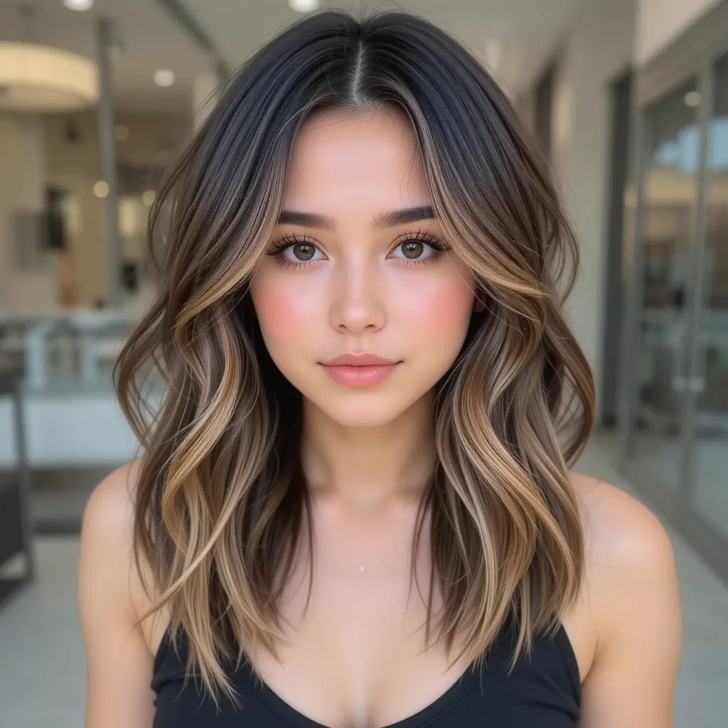 Shoulder Cut with Shadow Root Color