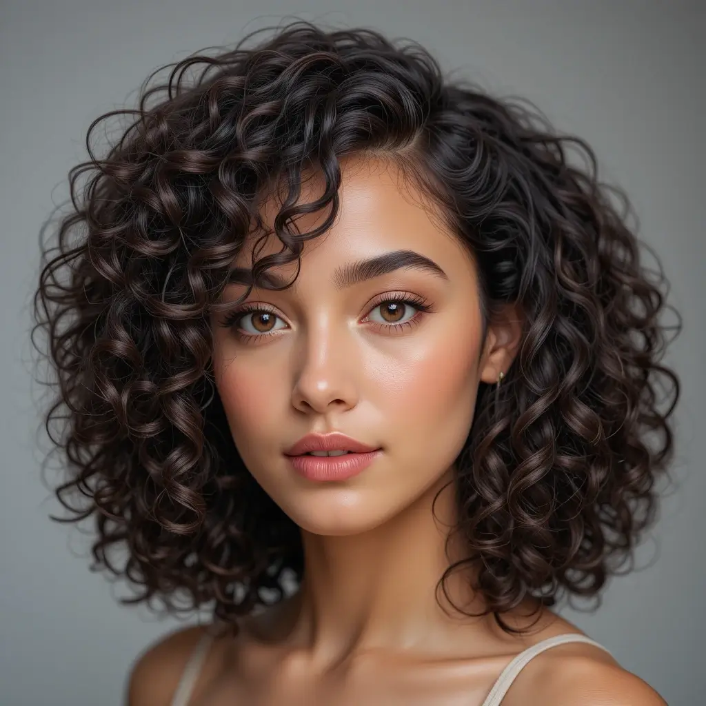 Shoulder-Length Defined Curls