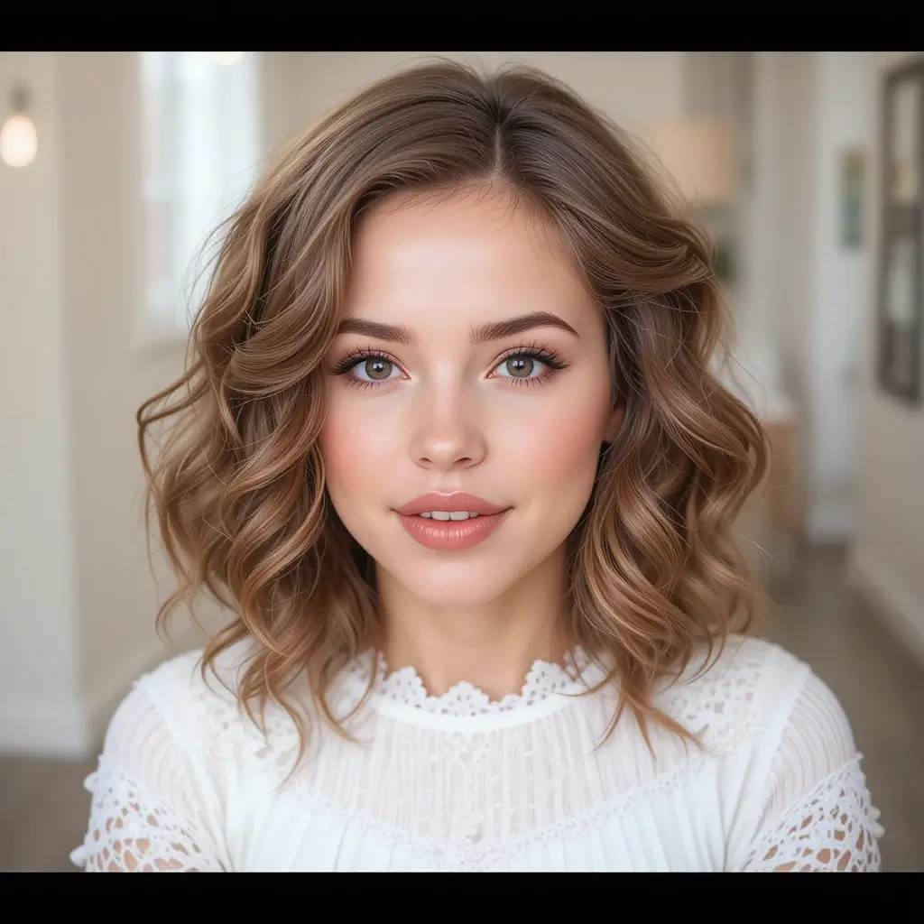 Shoulder-Length Soft Curls